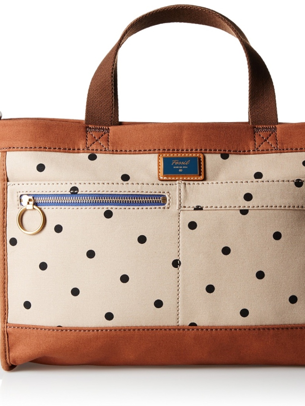 Fossil Passport E W Satchel Kki Top Handle Bag - LOTS OF WEAR